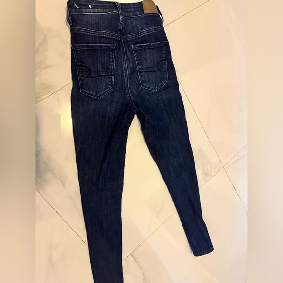 American Eagle Outfitters Blue Skinny Jeans with Distressed Details #11 - Picture 1 of 7
